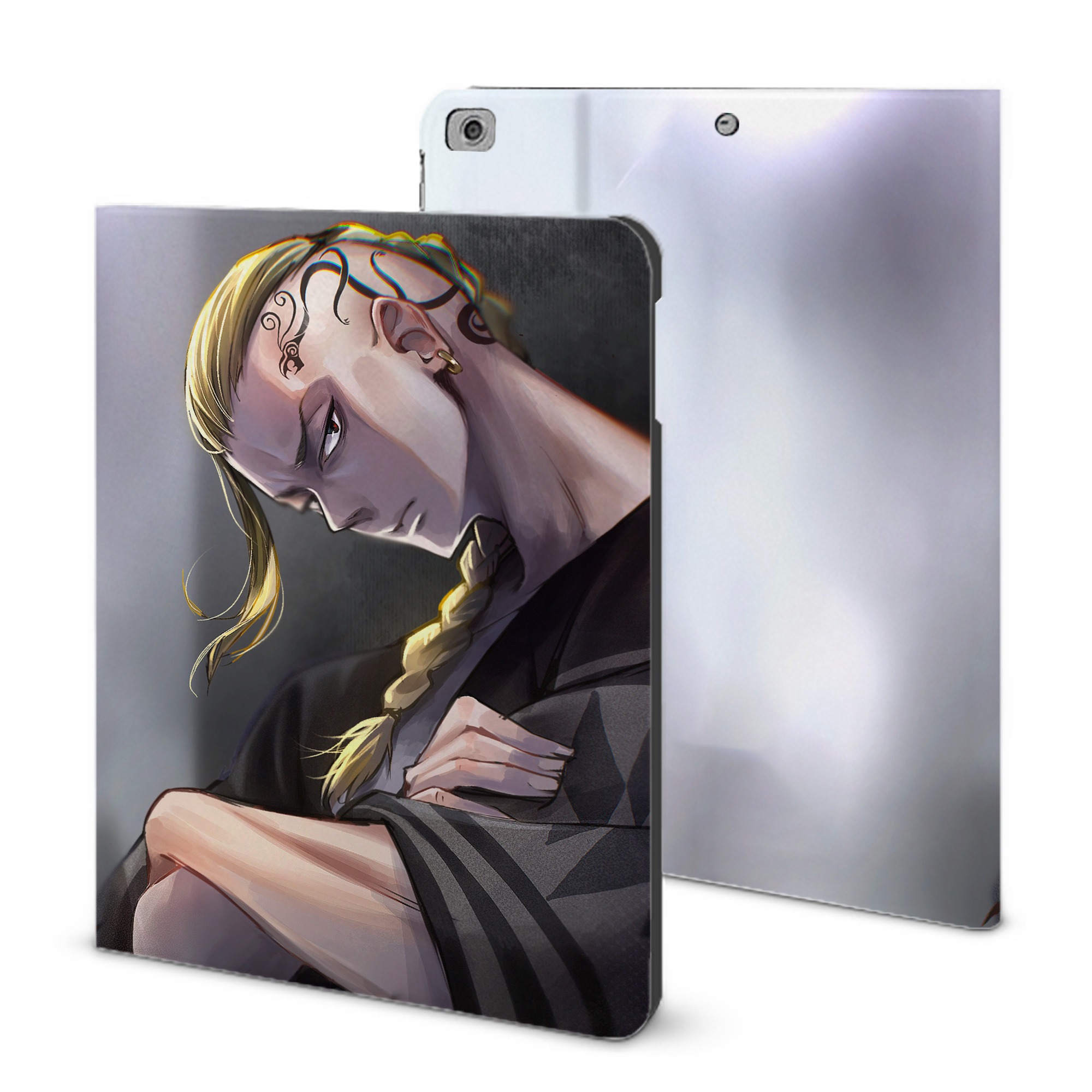 （画像用） 東京リベンジャーズ Tokyo Revengers IPad ケース ブック型 PUレザー TPU 耐衝撃 軽量 薄型 ペン収納なし 全面保護 IPad 各モデル対応